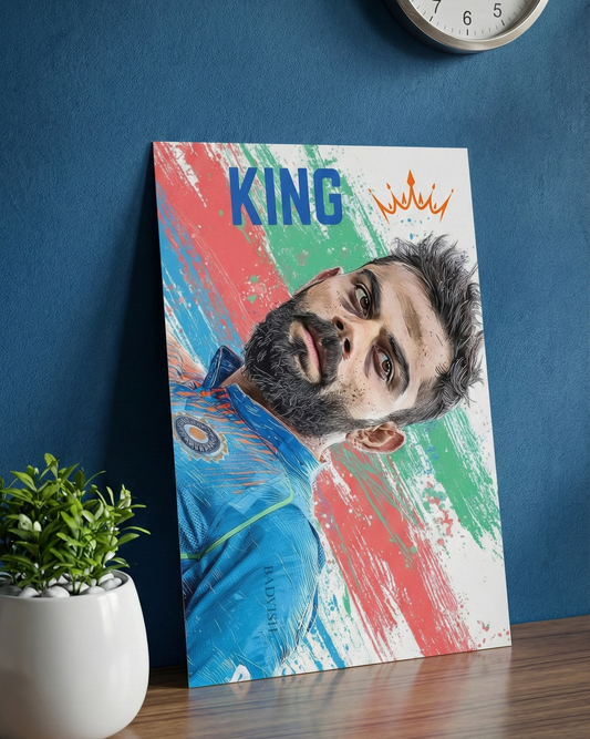 King Kohli – Cricket Legend Art Print