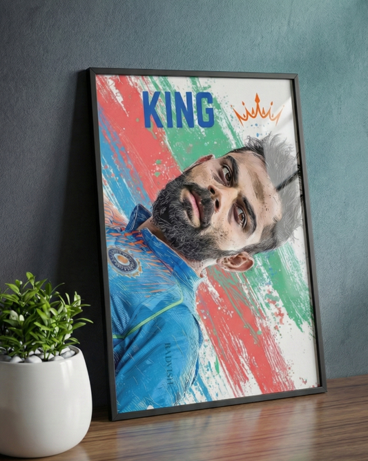 King Kohli – Cricket Legend Art Print