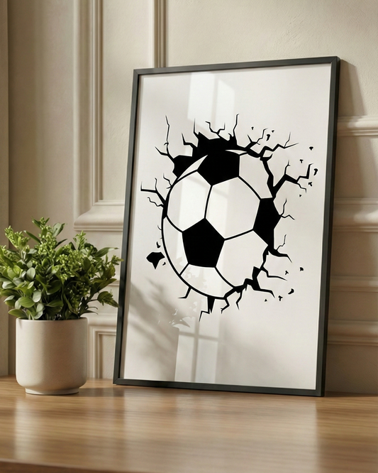 Football Passion – Modern Sports Wall Poster