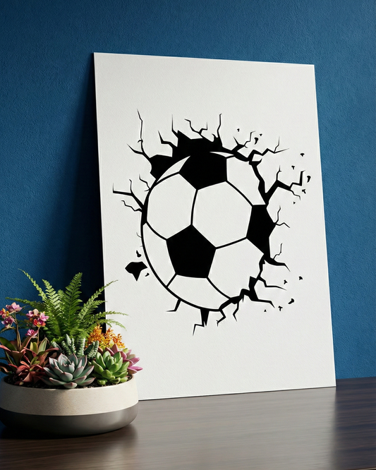Football Passion – Modern Sports Wall Poster
