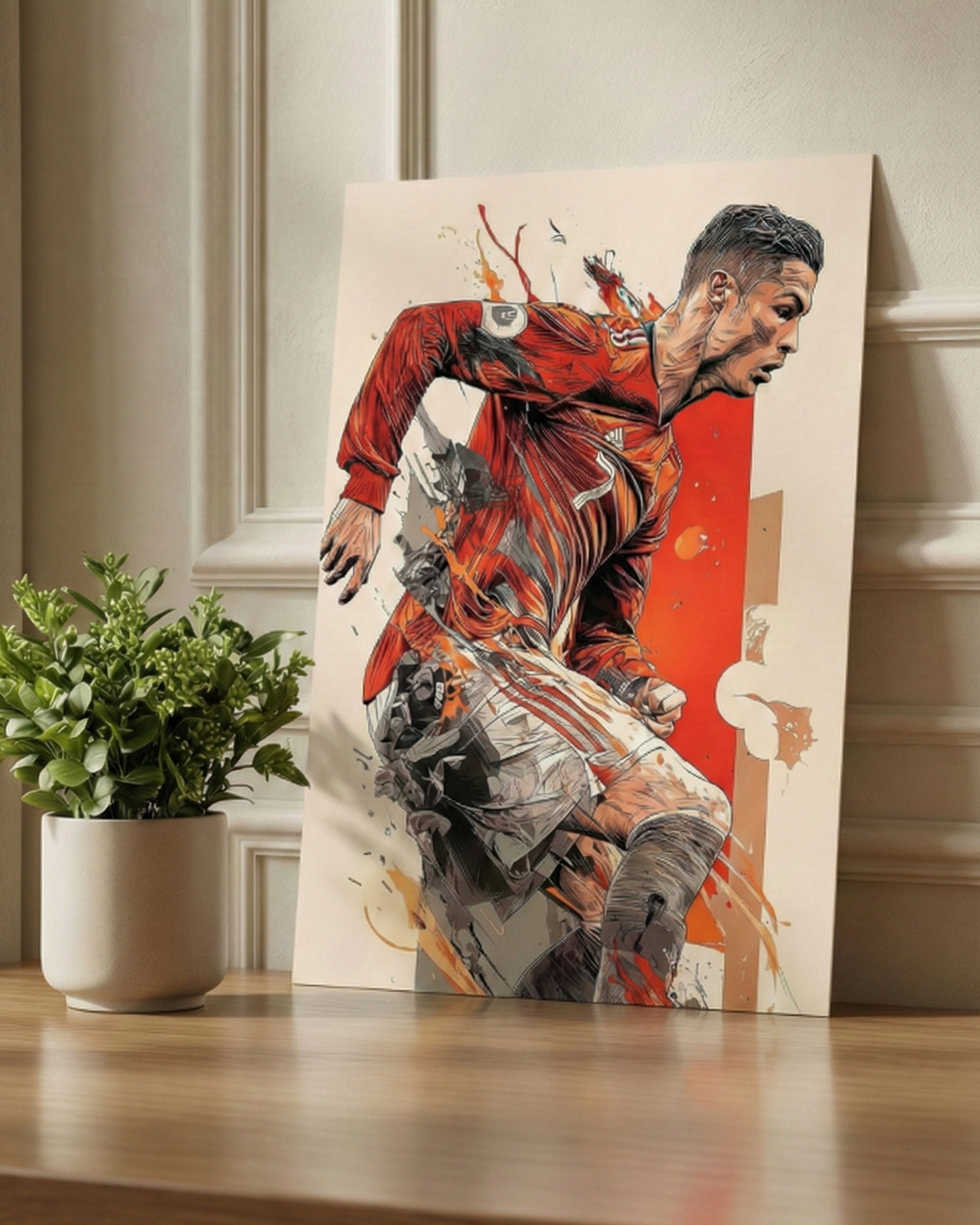 The Goal Machine – Ronaldo Wall Art -A4