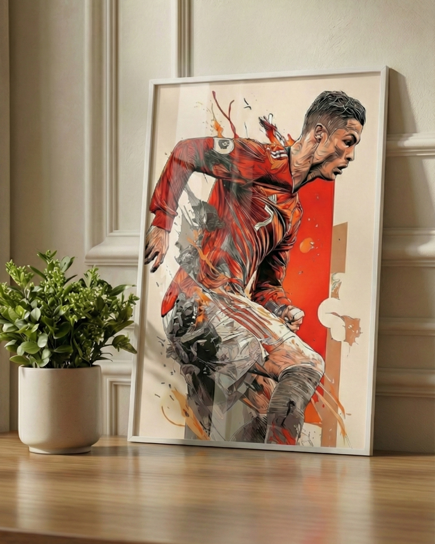 The Goal Machine – Ronaldo Wall Art -A4