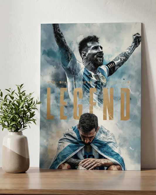 The Maestro – Lionel Messi Wall Poster -A4