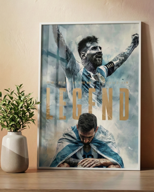 The Maestro – Lionel Messi Wall Poster -A4