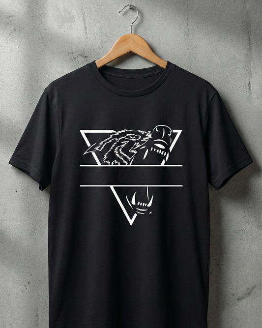 Alpha Wolf – Minimal Power Statement Classic Crew T-Shirt