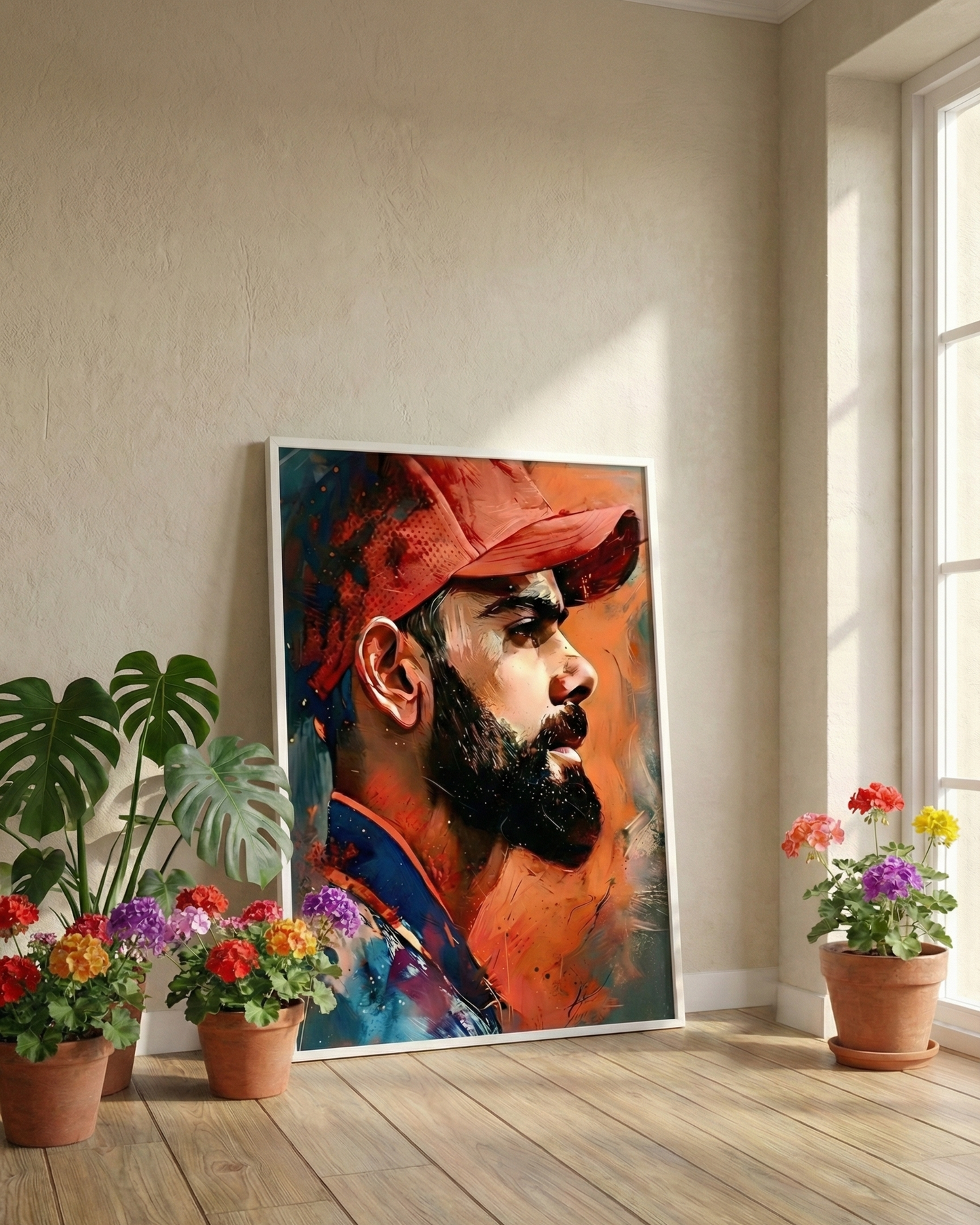 Fearless Champion : King Kohli – Modern Cricket Legend Art Print