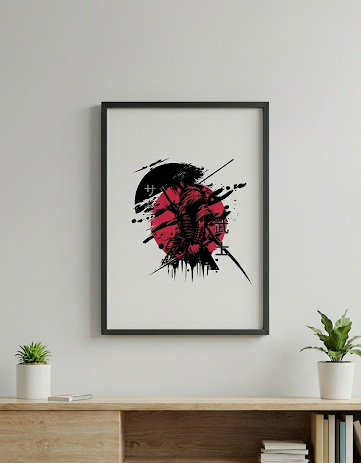 Crimson Ronin – Premium Samurai Wall Art Poster