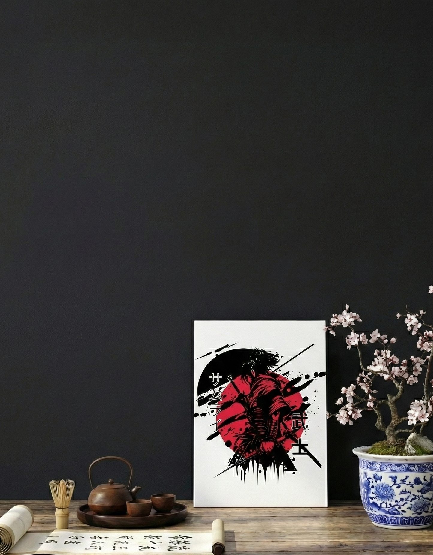 Crimson Ronin – Premium Samurai Wall Art Poster